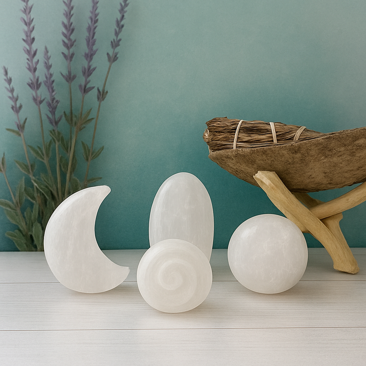 Selenite Massage Stones