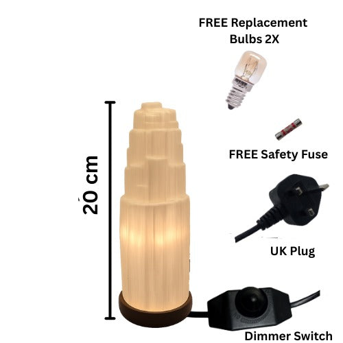 Selenite Crystal Lamp 20cm