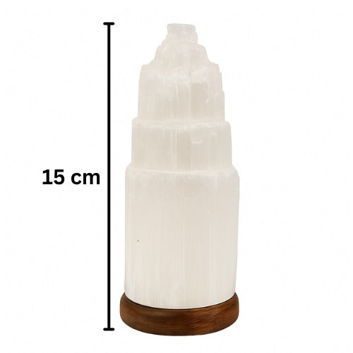 Selenite Crystal Lamp 15 cm