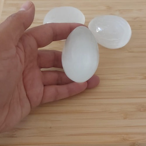 Selenite Massage Stone Egg Shaped