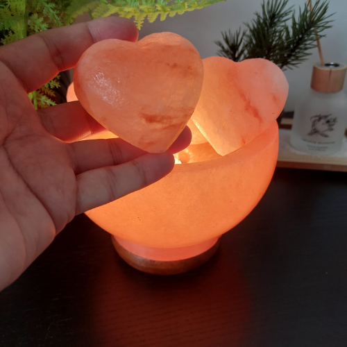 Himalayan Salt Fire Bowl With Hearts