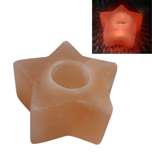 Star Shape Himalayan Salt Tealight Holder