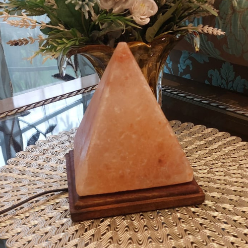 Pyramid Shaped Himalayan Salt Lamp