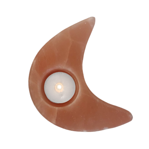 Moon Shape Himalayan Salt Tealight Holder