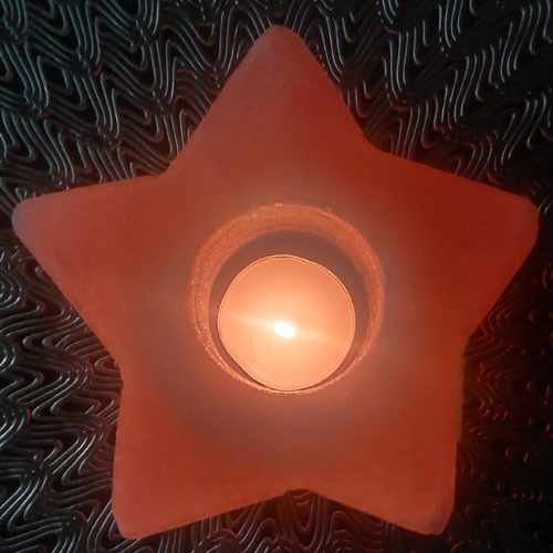 Star Shape Himalayan Salt Tealight Holder
