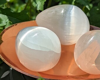 Selenite Massage Stone Egg Shaped