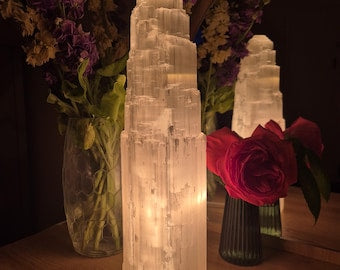 Selenite Crystal Lamp 35cm