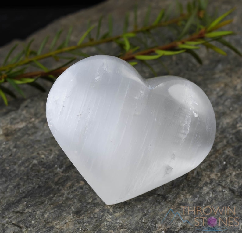 Selenite Massage Stone Heart Shaped