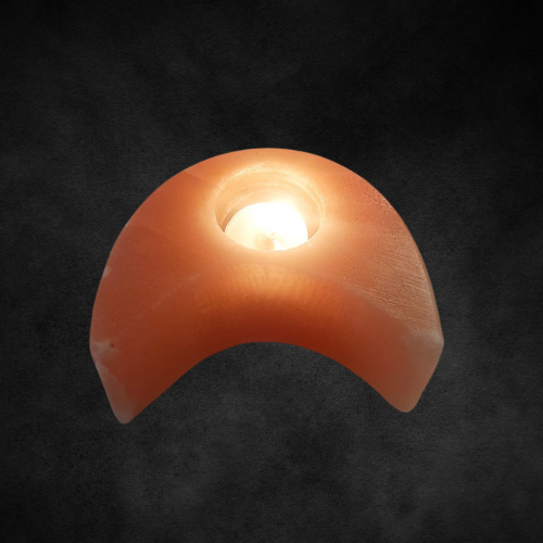 Moon Shape Himalayan Salt Tealight Holder