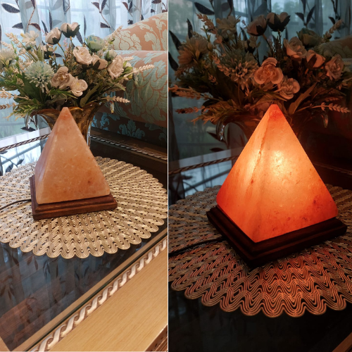Pyramid Shaped Himalayan Salt Lamp