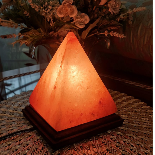 Pyramid Shaped Himalayan Salt Lamp
