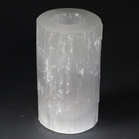 Selenite Natural Candle Holder Large