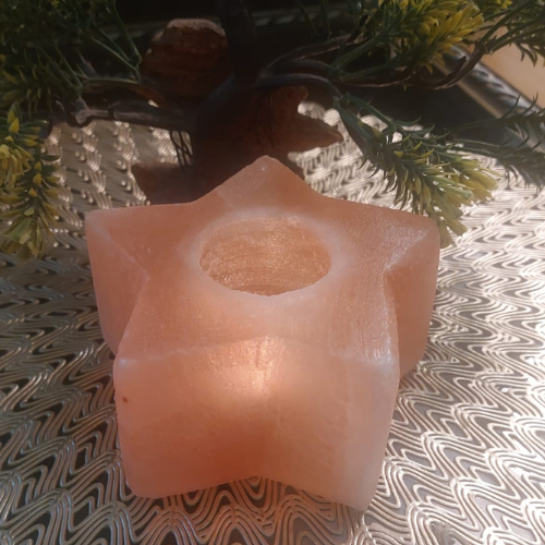 Star Shape Himalayan Salt Tealight Holder