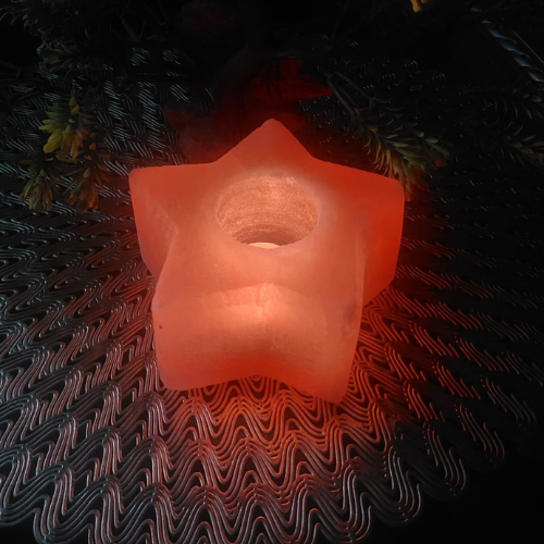 Star Shape Himalayan Salt Tealight Holder