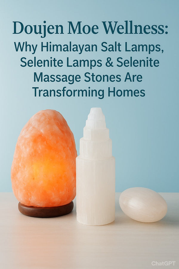 Doujen Moe Wellness: Why Himalayan Salt Lamps, Selenite Lamps & Selenite Massage Stones Are Transforming Homes