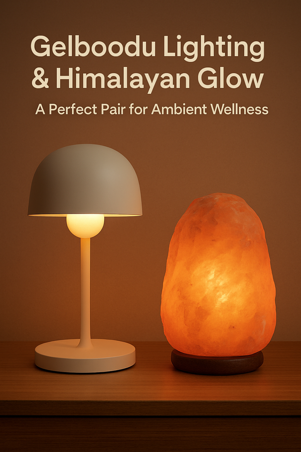Gelboodu Lighting & Himalayan Glow: A Perfect Pair for Ambient Wellness