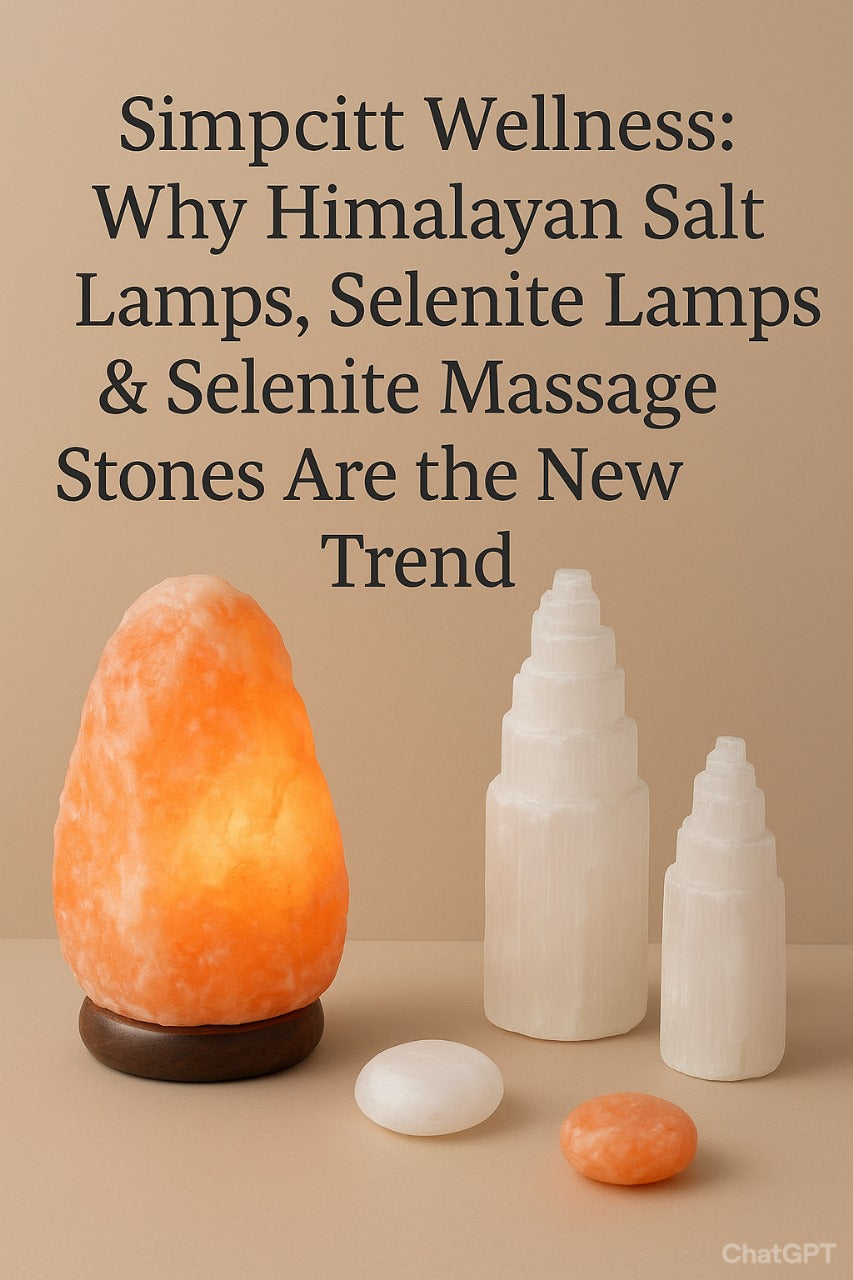 Simpcitt Wellness: Why Himalayan Salt Lamps, Selenite Lamps & Selenite Massage Stones Are the New Trend