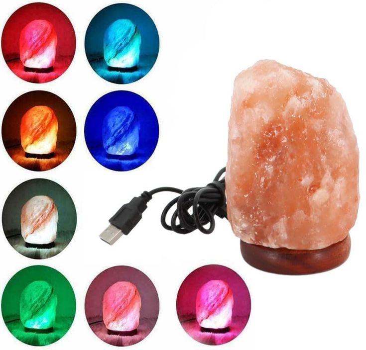 USB LED Colour Changing Salt Lamp