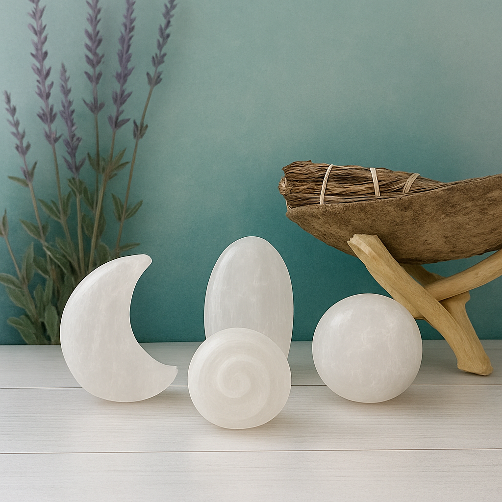 Selenite Massage Stones