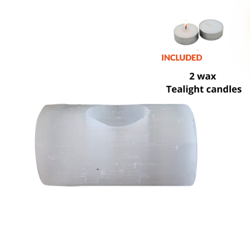 Selenite Tealight Holder - Bar Shape