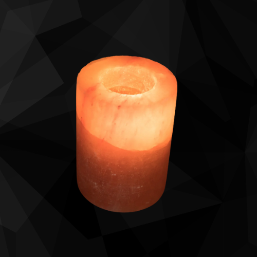 Cylinder Shape Himalayan Salt Tealight Holder