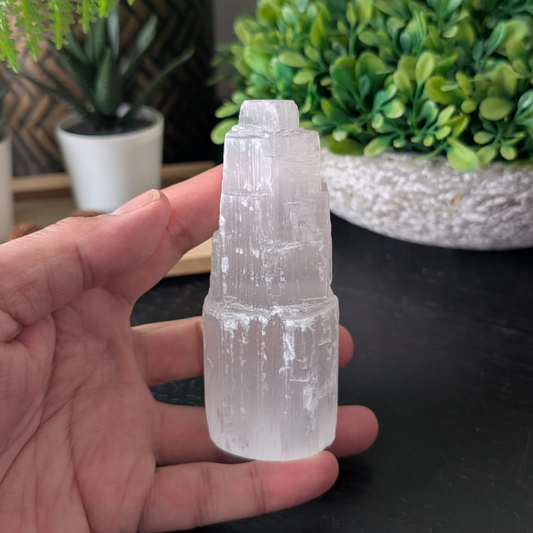 Selenite Mini Tower - 8 cm