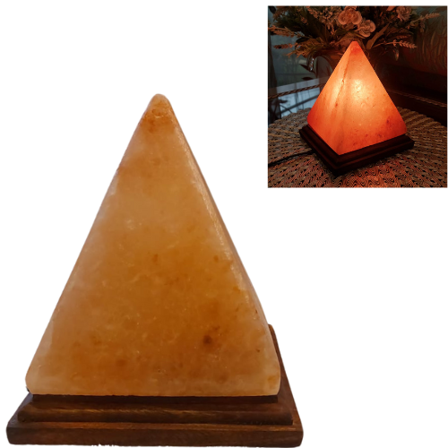 Pyramid Shaped Himalayan Salt Lamp