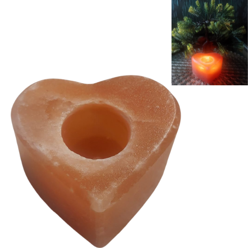 Heart Shape Himalayan Salt Tealight Holder
