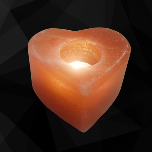 Heart Shape Himalayan Salt Tealight Holder