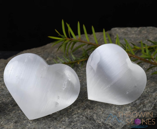 Selenite Massage Stone Heart Shaped