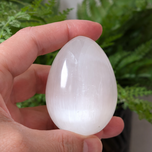 Selenite Massage Stone - Egg Shaped