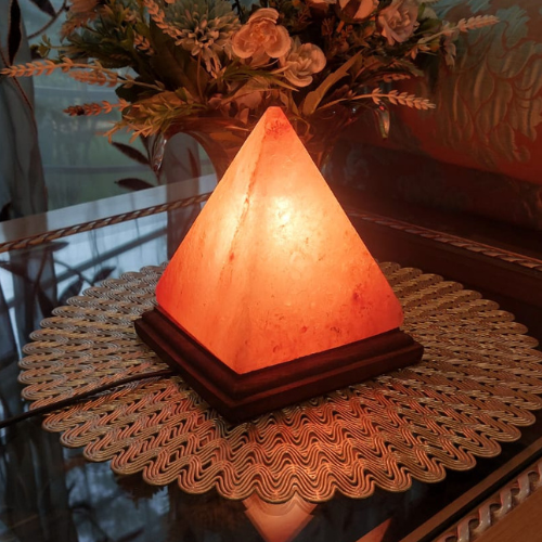 Pyramid Shaped Himalayan Salt Lamp