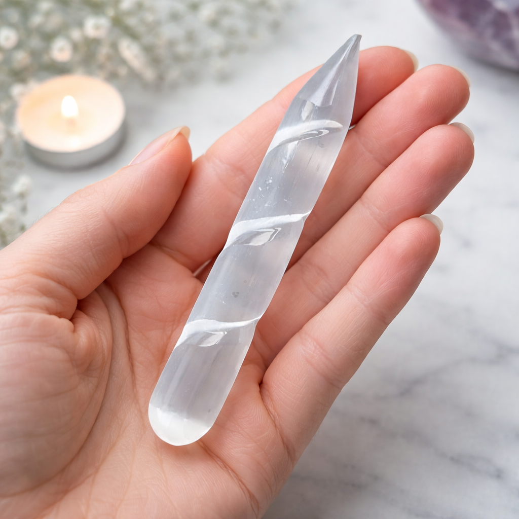 Selenite Wand Spiral