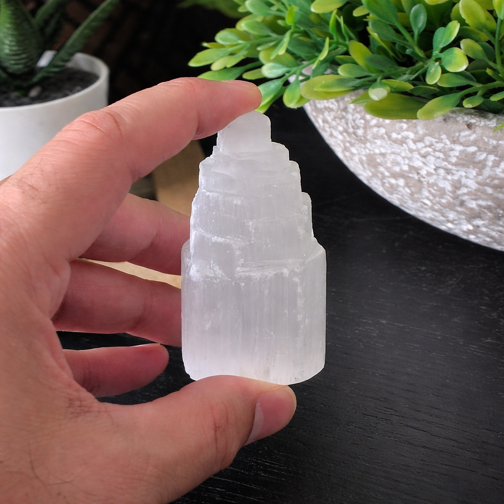 Selenite Mini Tower - 6 cm