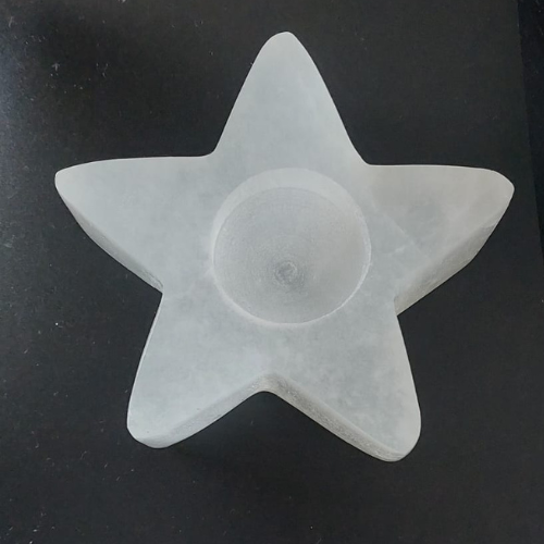 Selenite Tealight Holder – Star Shaped