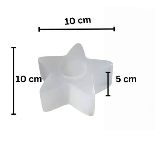 Selenite Tealight Holder – Star Shaped