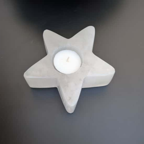Selenite Tealight Holder – Star Shaped