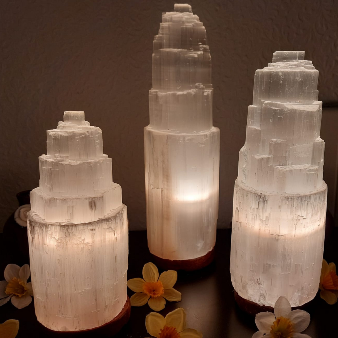 Selenite Crystal Lamp 30cm