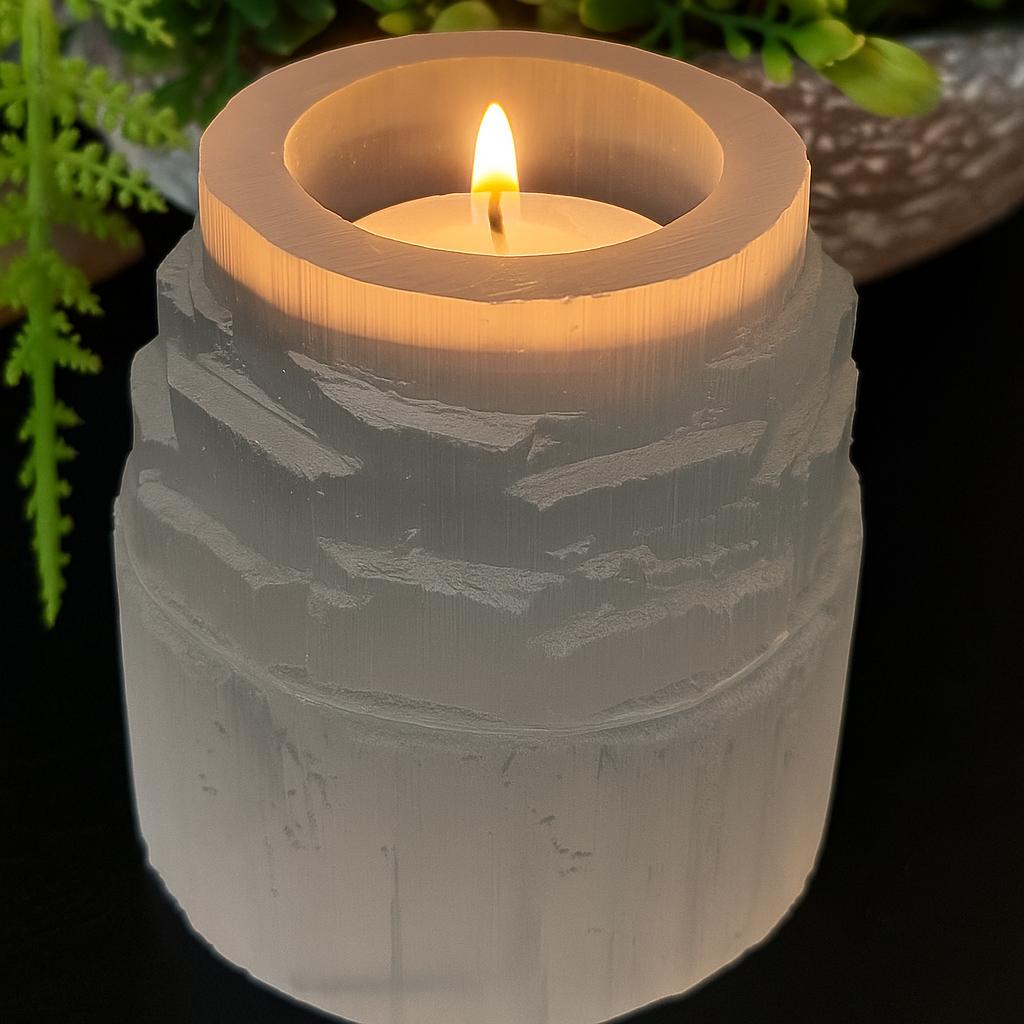 Selenite Tealight Holder