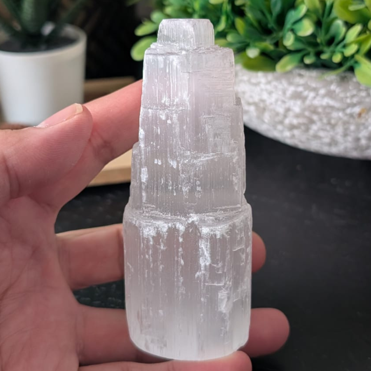 Selenite Mini Tower - 8 cm