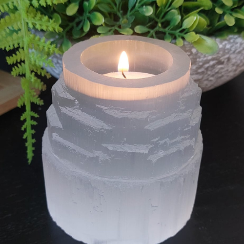 Selenite Tealight Holder