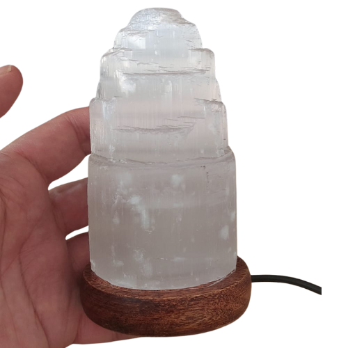 Selenite Tower Mini - USB Multy Color LED