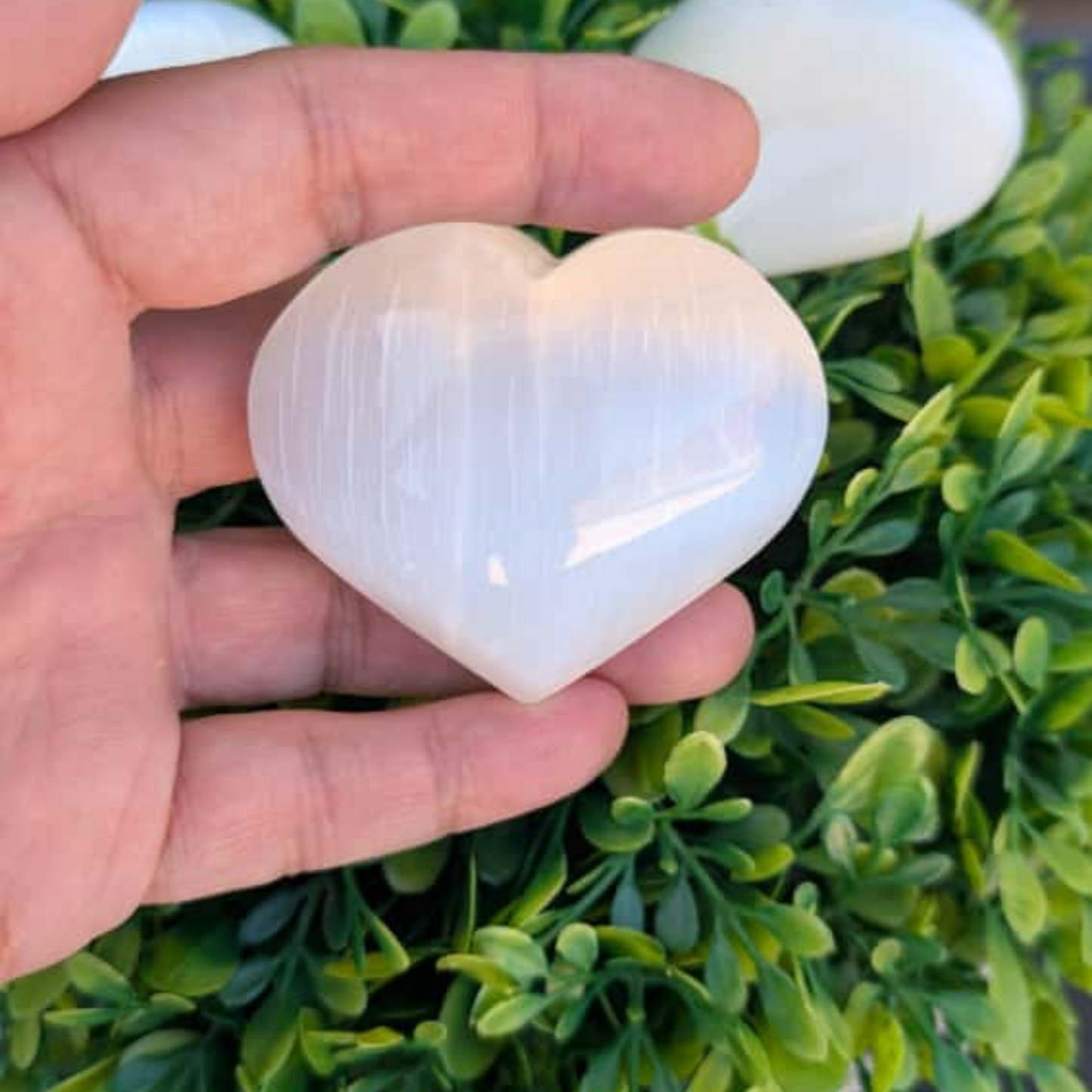 Selenite Healing Stone - Heart Shape - Himalayan         Glow